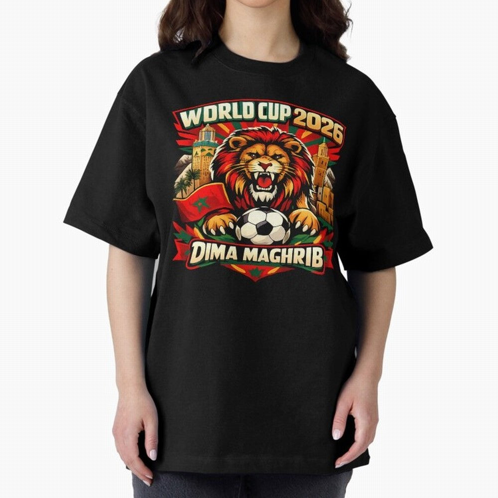 World Cup 2026, Dima Maghrib, June 13, 2026, We Are Morocco, Go Morocco, Morocco vs Brazil, Morocco World Cup 2026, World Morocco, Maghrib Classic T-Shirt Celebrate Classic Football Spirit in Match Day Hype around FIFA World Cup 2026, Haaland and