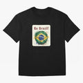 Go Brazil Soccer Ball Flag | Brazilian Football Fan Graphic Tee Classic T-Shirt Feel International Energy from the FIFA World Cup 2026 Group Stage Journey through Cristiano Ronaldo, Haaland and CR7 Highlights, Brazil, Portugal and Argentina Pride,
