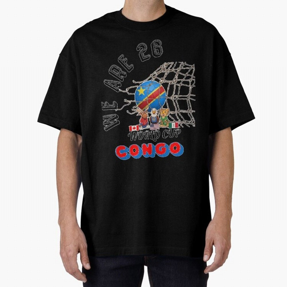 World cup 26 - Congo Classic T-Shirt Celebrate Classic Football Spirit in FIFA World Cup 2026 Driven by Mbappe, Brazil, Portugal and Argentina Energy, Football Passion, Legendary Performances, Festival Vibes and Supporter Community; Perfect for