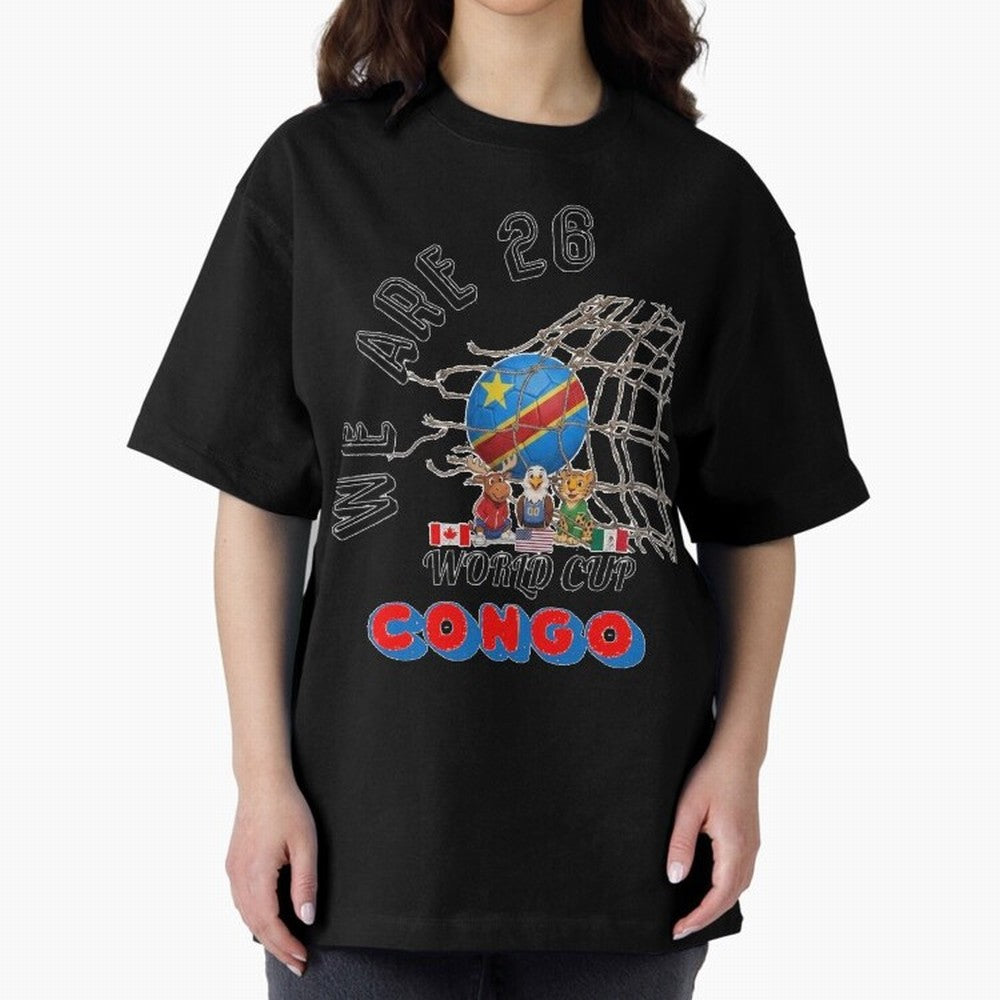 World cup 26 - Congo Classic T-Shirt Celebrate Classic Football Spirit in FIFA World Cup 2026 Driven by Mbappe, Brazil, Portugal and Argentina Energy, Football Passion, Legendary Performances, Festival Vibes and Supporter Community; Perfect for