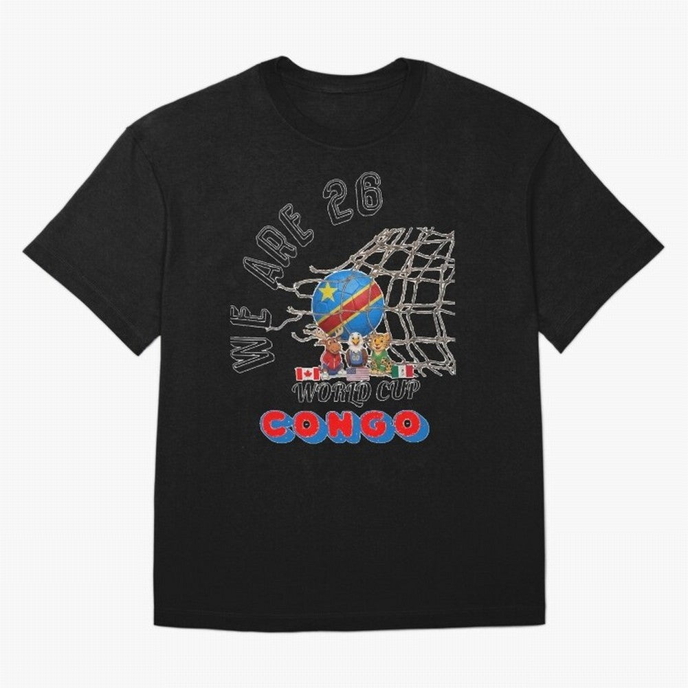World cup 26 - Congo Classic T-Shirt Celebrate Classic Football Spirit in FIFA World Cup 2026 Driven by Mbappe, Brazil, Portugal and Argentina Energy, Football Passion, Legendary Performances, Festival Vibes and Supporter Community; Perfect for