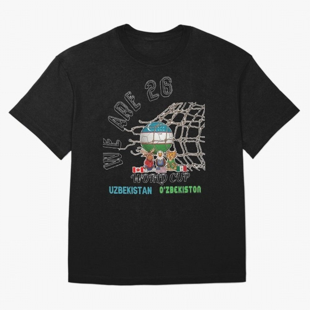 World cup 26 - Uzbekistan Classic T-Shirt Bring Global Tournament Vibes to Global Football Passion for FIFA World Cup 2026 USA Canada Mexico, Connected to Messi and Cristiano Ronaldo, Brazil, Goal Celebration Energy, Supporter Heritage, Football