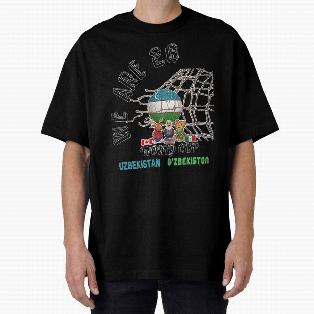 World cup 26 - Uzbekistan Classic T-Shirt Bring Global Tournament Vibes to Global Football Passion for FIFA World Cup 2026 USA Canada Mexico, Connected to Messi and Cristiano Ronaldo, Brazil, Goal Celebration Energy, Supporter Heritage, Football