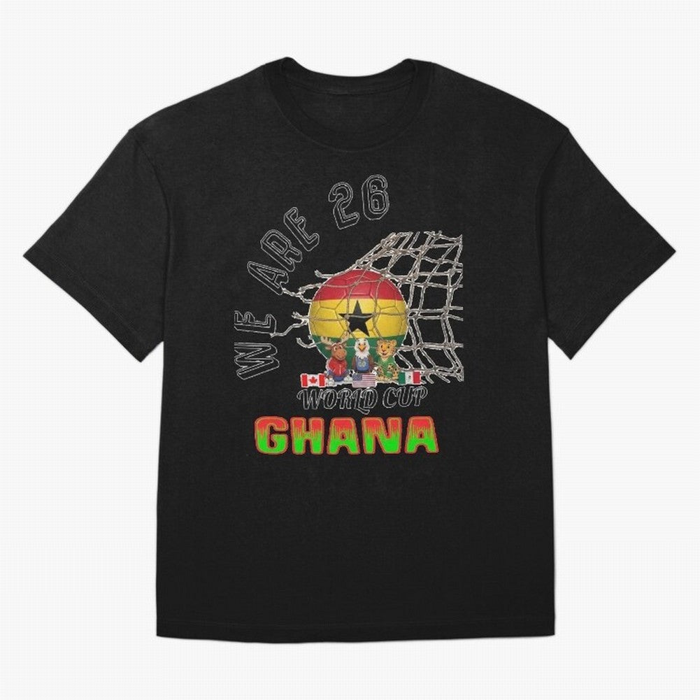 World cup 26 - Ghana Classic T-Shirt Capture the FIFA World Cup 2026 Group Stage Journey through CR7 Highlights, Portugal, Spain and Germany Pride, Vintage Soccer Flavor, Modern Football Stars, National Flags and Final Night Emotion; Made for Die