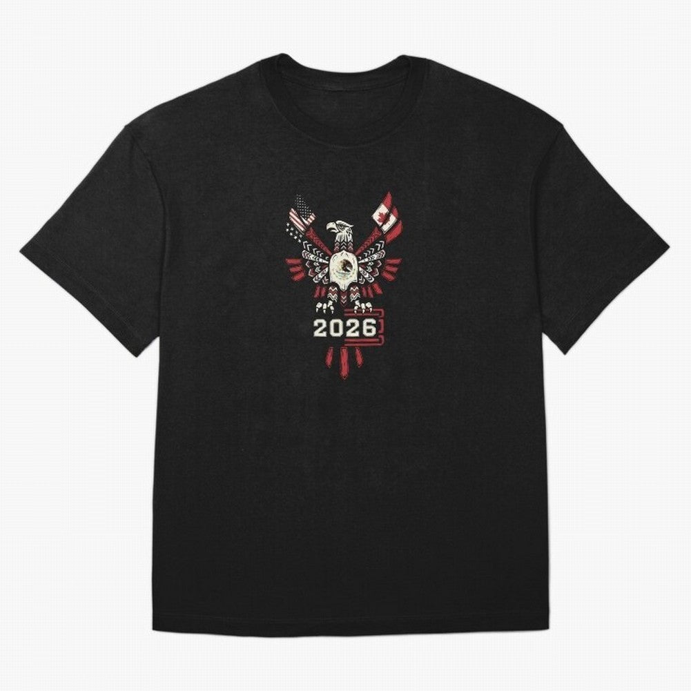 Rise of the North Eagle - Soccer Team Spirit 2026 T-Shirt_82784061 Classic T-Shirt Make Every Match About FIFA World Cup 2026 USA Canada Mexico Highlighting Mbappe and Neymar, Spain and Netherlands Energy, Tournament Hype, Historic Matchups, Family