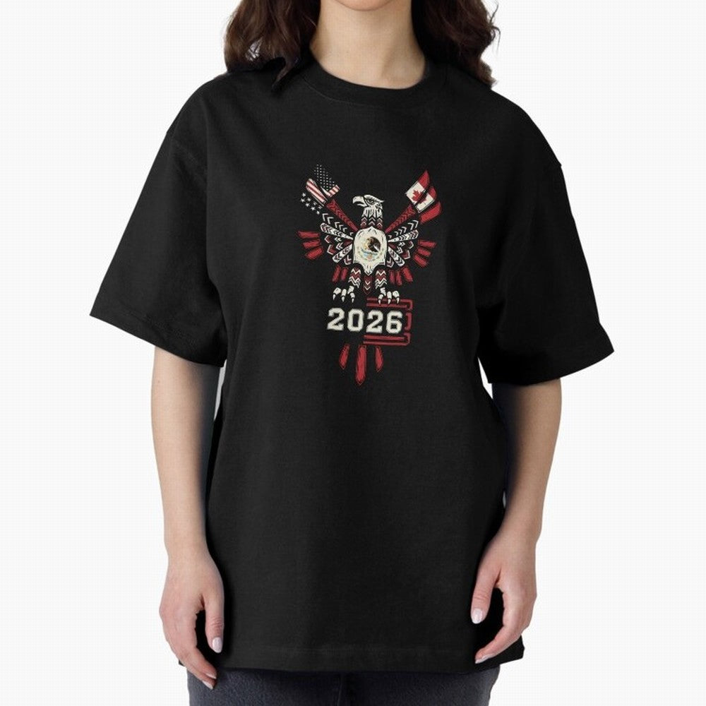 Rise of the North Eagle - Soccer Team Spirit 2026 T-Shirt_82784061 Classic T-Shirt Make Every Match About FIFA World Cup 2026 USA Canada Mexico Highlighting Mbappe and Neymar, Spain and Netherlands Energy, Tournament Hype, Historic Matchups, Family