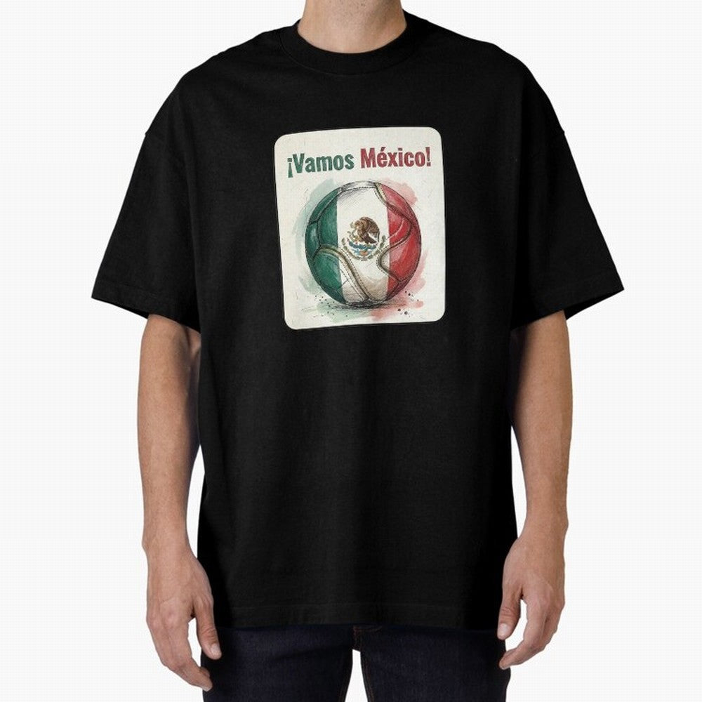 Vamos Mexico Soccer Ball Flag | Mexican Football Fan Graphic Tee Classic T-Shirt Bring Retro Soccer Energy to FIFA World Cup 2026 Group Stage Filled with Cristiano Ronaldo, England and Germany Energy, Game Day Rituals, Football Legends, Country