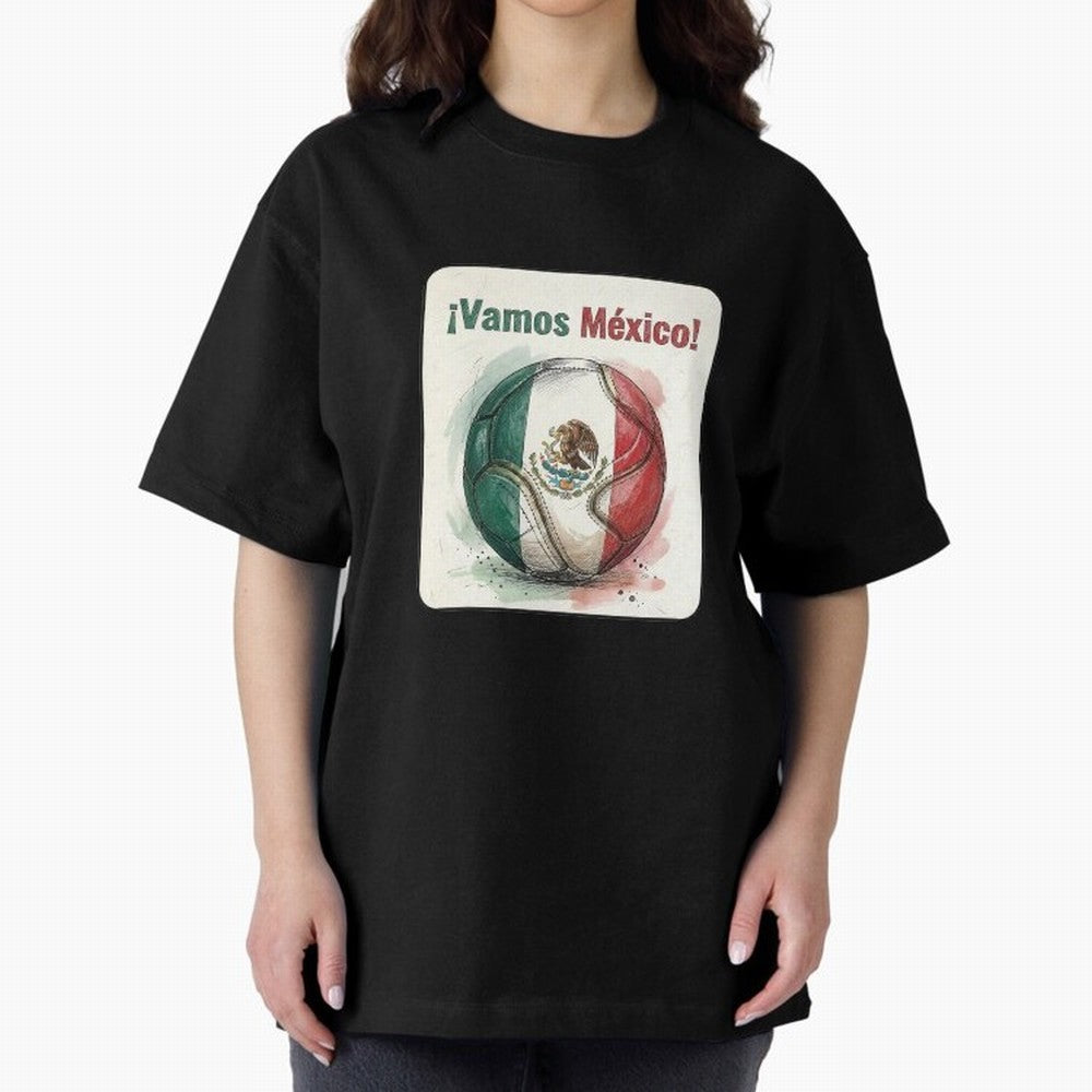 Vamos Mexico Soccer Ball Flag | Mexican Football Fan Graphic Tee Classic T-Shirt Bring Retro Soccer Energy to FIFA World Cup 2026 Group Stage Filled with Cristiano Ronaldo, England and Germany Energy, Game Day Rituals, Football Legends, Country