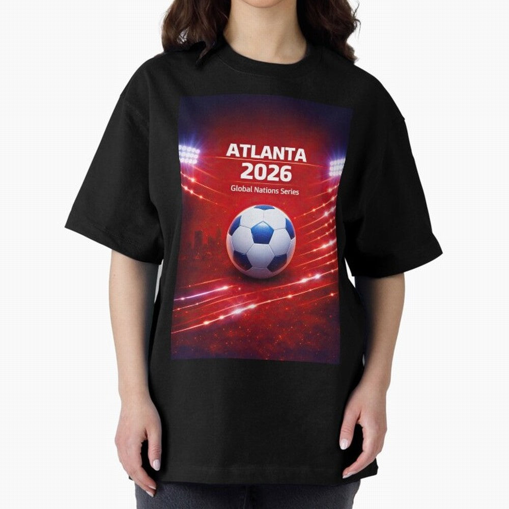 Atlanta Global Nations Series 2026 - Soccer aka Football Classic T-Shirt Relive the Noise and Pride of the FIFA World Cup 2026 Journey through CR7 Highlights, Argentina and Brazil Pride, Sports Nostalgia, International Competition, Famous Players