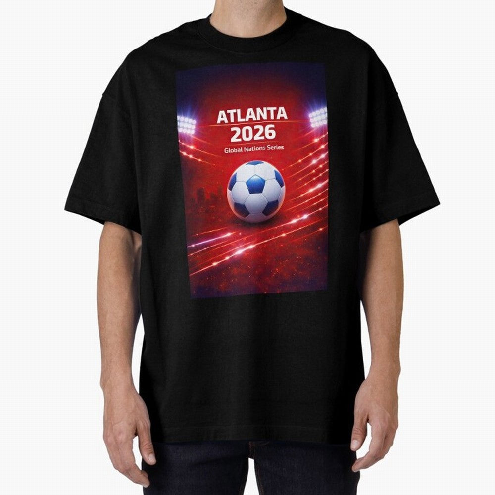 Atlanta Global Nations Series 2026 - Soccer aka Football Classic T-Shirt Relive the Noise and Pride of the FIFA World Cup 2026 Journey through CR7 Highlights, Argentina and Brazil Pride, Sports Nostalgia, International Competition, Famous Players