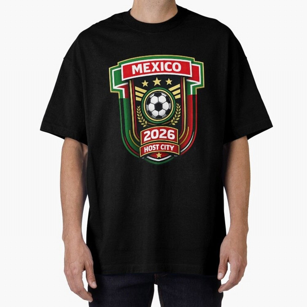 Mexico 2026 World Cup Host City Logo Classic T-Shirt Back Your Heroes with FIFA World Cup 2026 Group Stage Connected to Haaland, Brazil Energy, Soccer Culture, Superstar Moments, National Team Dreams and Competitive Fire; Ideal for Fans Who Follow