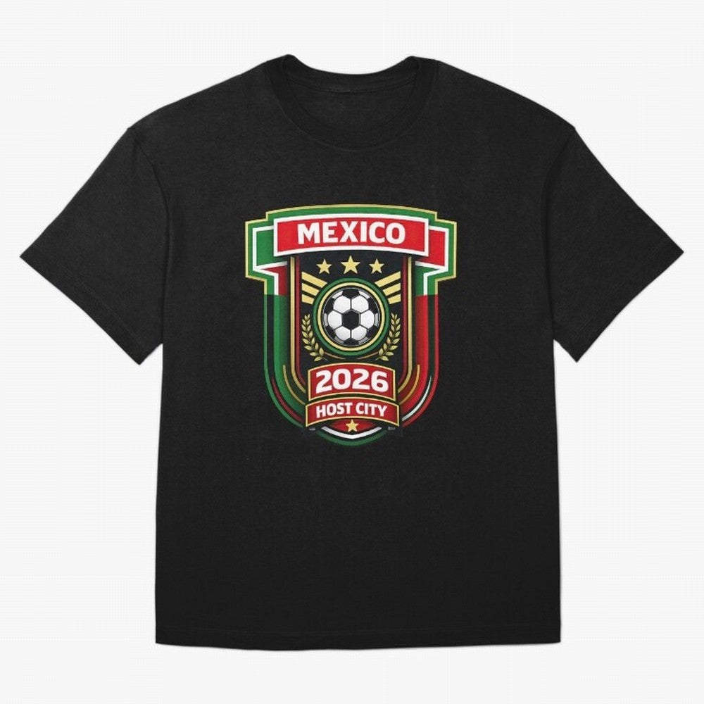 Mexico 2026 World Cup Host City Logo Classic T-Shirt Back Your Heroes with FIFA World Cup 2026 Group Stage Connected to Haaland, Brazil Energy, Soccer Culture, Superstar Moments, National Team Dreams and Competitive Fire; Ideal for Fans Who Follow