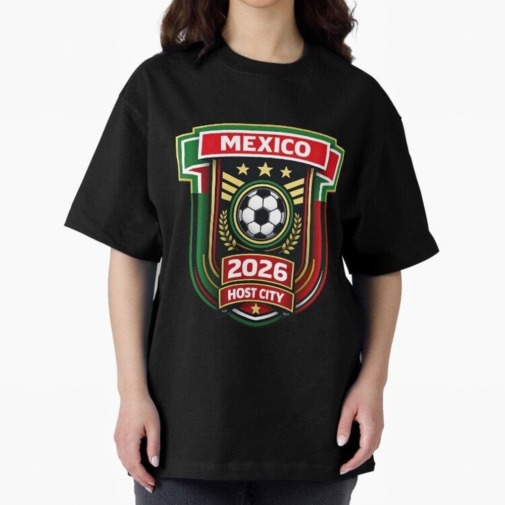 Mexico 2026 World Cup Host City Logo Classic T-Shirt Back Your Heroes with FIFA World Cup 2026 Group Stage Connected to Haaland, Brazil Energy, Soccer Culture, Superstar Moments, National Team Dreams and Competitive Fire; Ideal for Fans Who Follow
