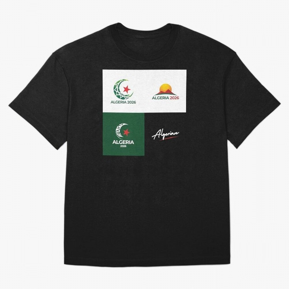 Algeria WC 2026 Classic T-Shirt Represent FIFA World Cup 2026 Group Stage Featuring Cristiano Ronaldo, Argentina and Brazil Energy, Champion Mindset, Group Stage Buzz, Knockout Tension and Passionate Fan Culture; Ideal for Football Dads, Football