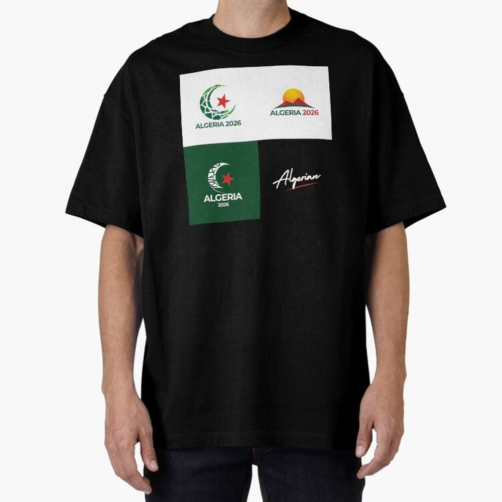 Algeria WC 2026 Classic T-Shirt Represent FIFA World Cup 2026 Group Stage Featuring Cristiano Ronaldo, Argentina and Brazil Energy, Champion Mindset, Group Stage Buzz, Knockout Tension and Passionate Fan Culture; Ideal for Football Dads, Football