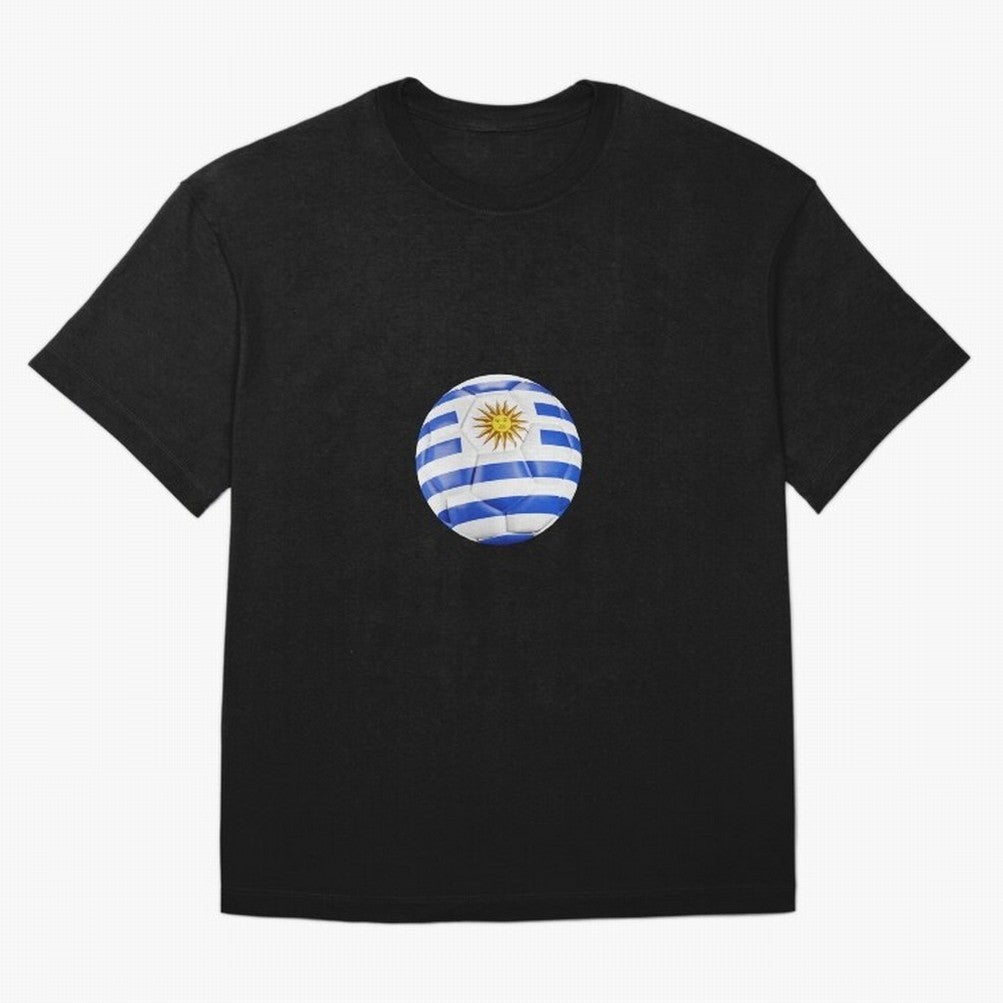 Uruguay Ball Classic T-Shirt Celebrate Soccer Greatness during the FIFA World Cup 2026 USA Canada Mexico Journey through Cristiano Ronaldo Highlights, France and Portugal Pride, Classic Soccer Heritage, Championship Pressure, Fan Loyalty and