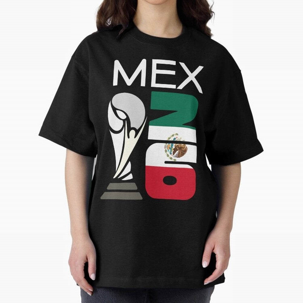 Mexico 2026 Soccer World Cup Trophy Mexican Flag Design Classic T-Shirt Keep the Match Day Mood of FIFA World Cup 2026 Group Stage for Fans of Messi, Neymar and Mbappe and Spain, Bringing Retro Football Energy, Iconic Rivalries, Trophy Chase Drama