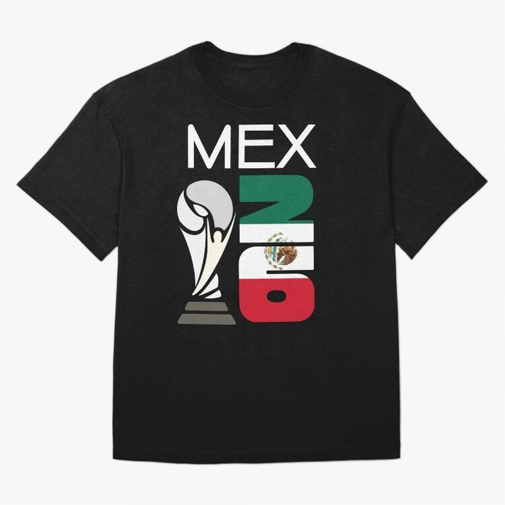 Mexico 2026 Soccer World Cup Trophy Mexican Flag Design Classic T-Shirt Keep the Match Day Mood of FIFA World Cup 2026 Group Stage for Fans of Messi, Neymar and Mbappe and Spain, Bringing Retro Football Energy, Iconic Rivalries, Trophy Chase Drama