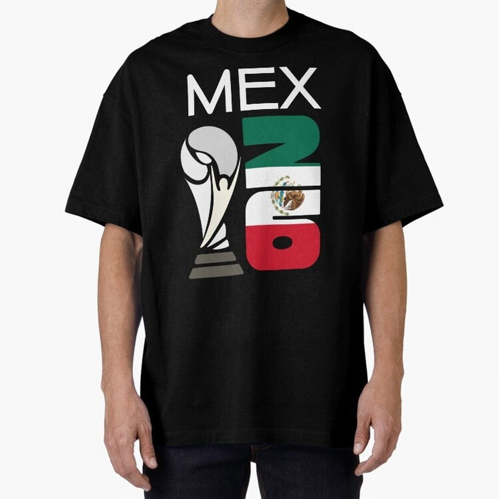 Mexico 2026 Soccer World Cup Trophy Mexican Flag Design Classic T-Shirt Keep the Match Day Mood of FIFA World Cup 2026 Group Stage for Fans of Messi, Neymar and Mbappe and Spain, Bringing Retro Football Energy, Iconic Rivalries, Trophy Chase Drama