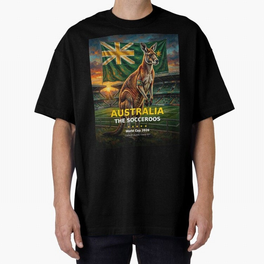 Australia Socceroos - World Cup 2026 Soccer Fan Tee Classic T-Shirt Celebrate Football Dreams Across FIFA World Cup 2026 USA Canada Mexico Spirit, Inspired by Spain, Neymar, Sports Nostalgia, International Competition, Famous Players and
