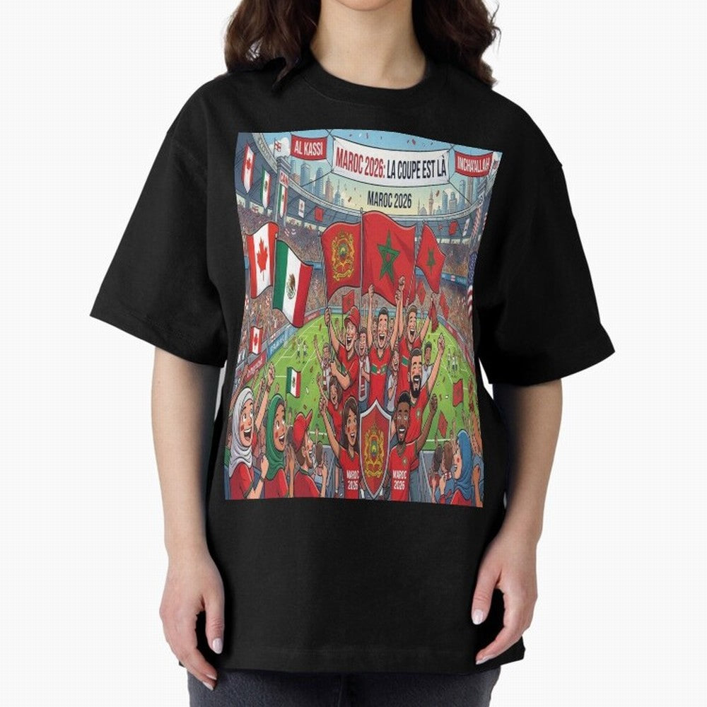 Morocco World Cup 2026 - Stadium Classic T-Shirt Turn Up for FIFA World Cup 2026 Group Stage Spirit, Centered on France and Portugal, Neymar, Tournament Hype, Historic Matchups, Family Viewing Parties and Global Sports Pride; Made for Collectors