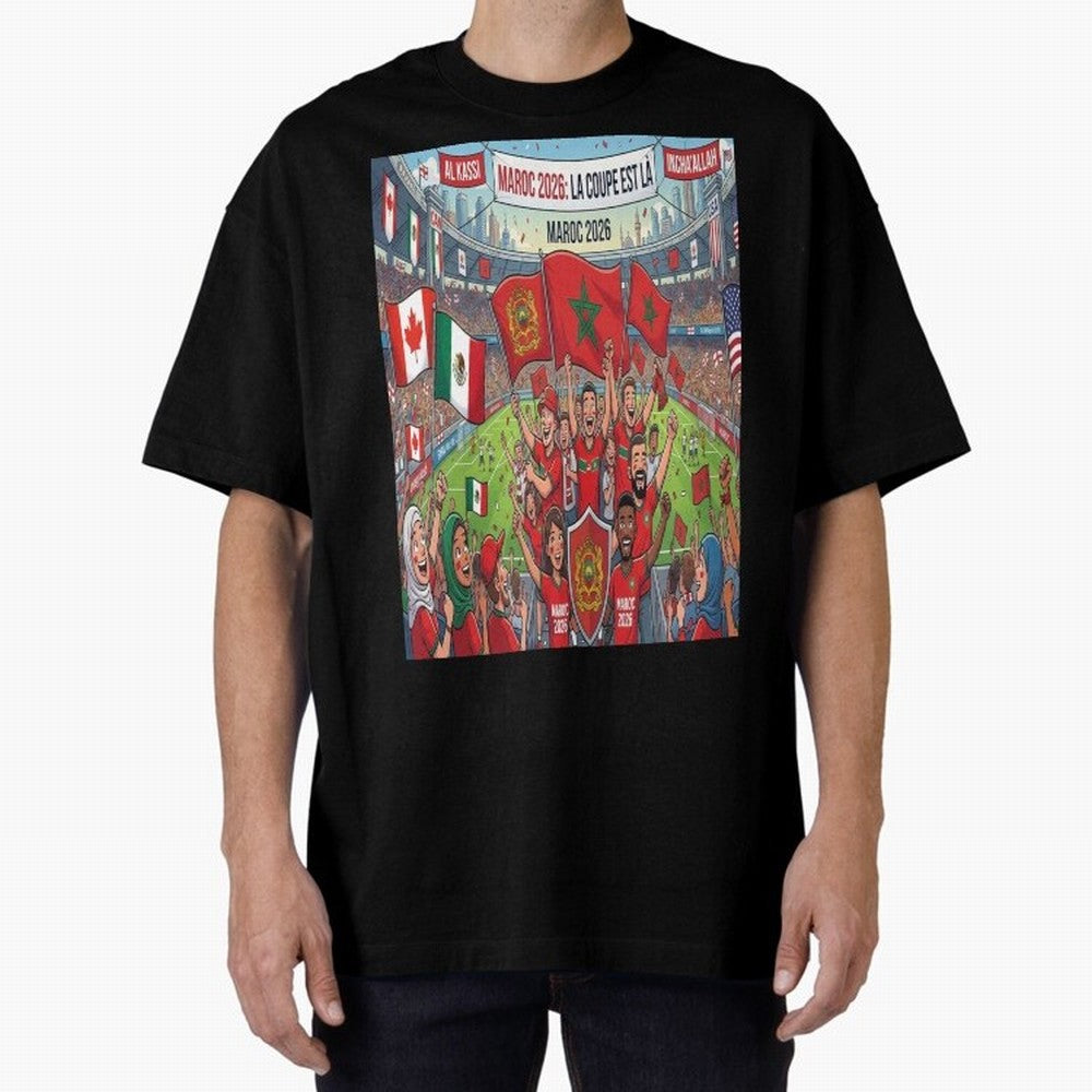 Morocco World Cup 2026 - Stadium Classic T-Shirt Turn Up for FIFA World Cup 2026 Group Stage Spirit, Centered on France and Portugal, Neymar, Tournament Hype, Historic Matchups, Family Viewing Parties and Global Sports Pride; Made for Collectors