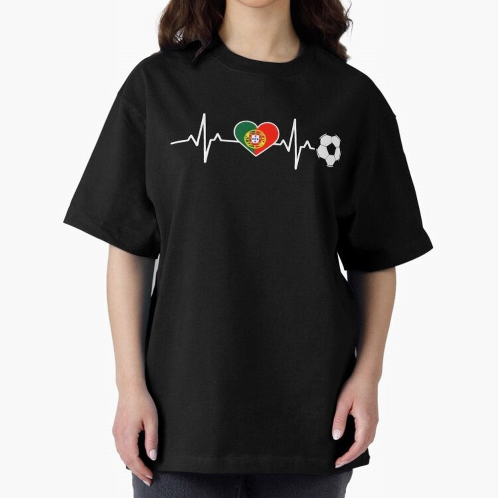 Portugal Football Heartbeat | Sele??o Das Quinas Soccer Fan Classic T-Shirt Wear the Spirit of Match Day Hype around FIFA World Cup 2026 Group Stage, Messi and Cristiano Ronaldo, England, France and Netherlands, Game Day Rituals, Football Legends,