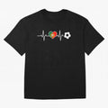 Portugal Football Heartbeat | Sele??o Das Quinas Soccer Fan Classic T-Shirt Wear the Spirit of Match Day Hype around FIFA World Cup 2026 Group Stage, Messi and Cristiano Ronaldo, England, France and Netherlands, Game Day Rituals, Football Legends,