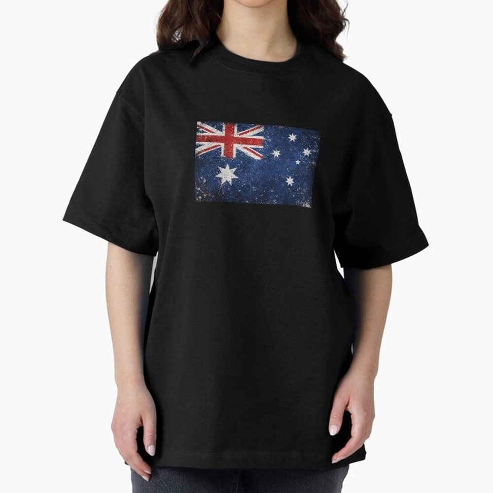 Australia Football World Cup Flag | Grunge Socceroos Soccer Classic T-Shirt Cheer for Global Football Passion for FIFA World Cup 2026, Connected to CR7 and Messi, Argentina, Tournament Hype, Historic Matchups, Family Viewing Parties and Global
