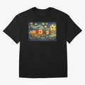 North America Soccer Starry Night Dreamy and Swirls Inspired from Van Gogh Classic T-Shirt Bring the FIFA World Cup 2026 Group Stage Journey through Mbappe Highlights, Spain Pride, Football Festival Excitement, Trophy Ambitions, Country Rivalries
