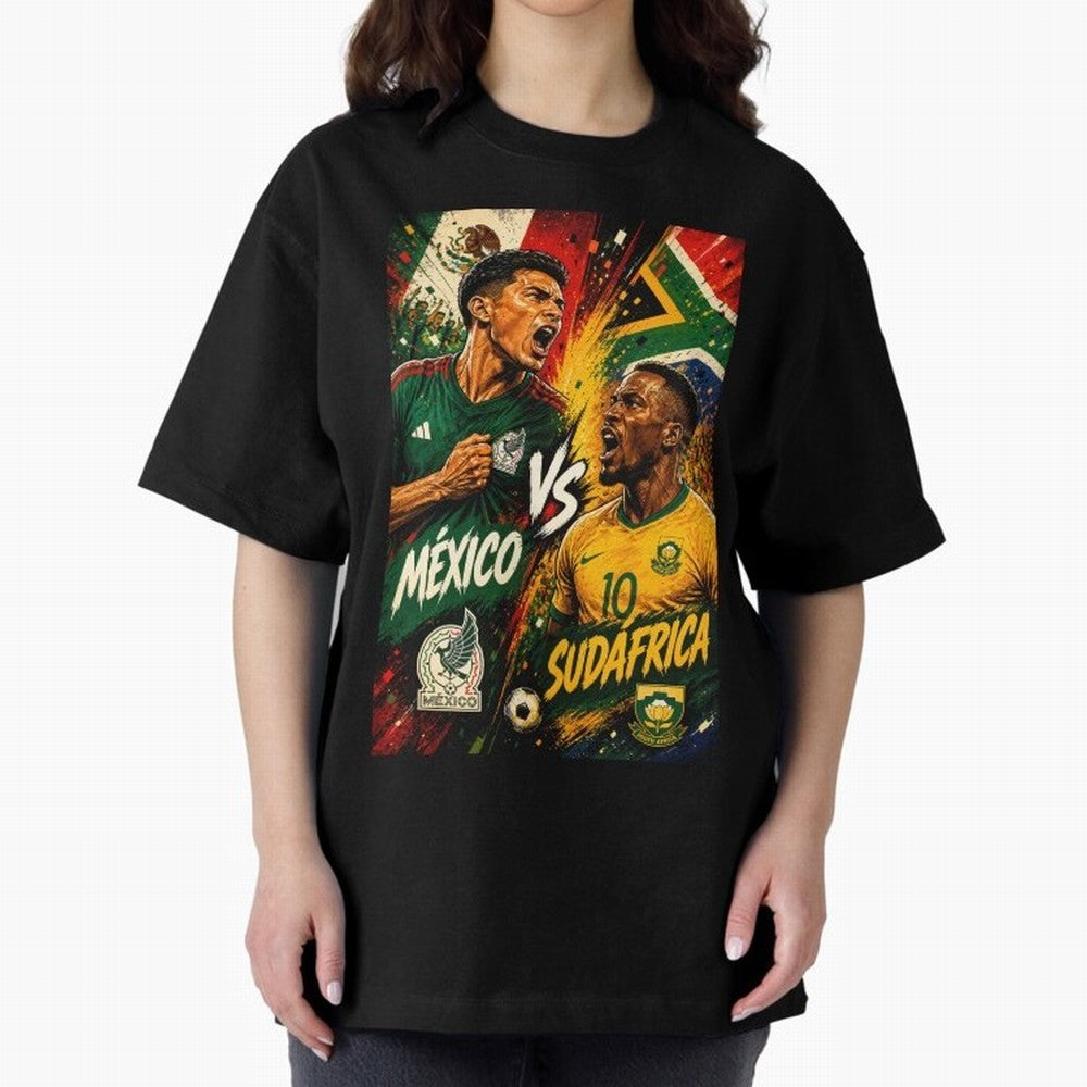 Mexico vs South Africa ¨C Group A FIFA World Cup 2026 | Retro Comic Football Jersey Classic T-Shirt Live for the Drama of FIFA World Cup 2026 Group Stage Spirit, Made for Argentina, France and Brazil, Cristiano Ronaldo, Haaland and CR7, Goal
