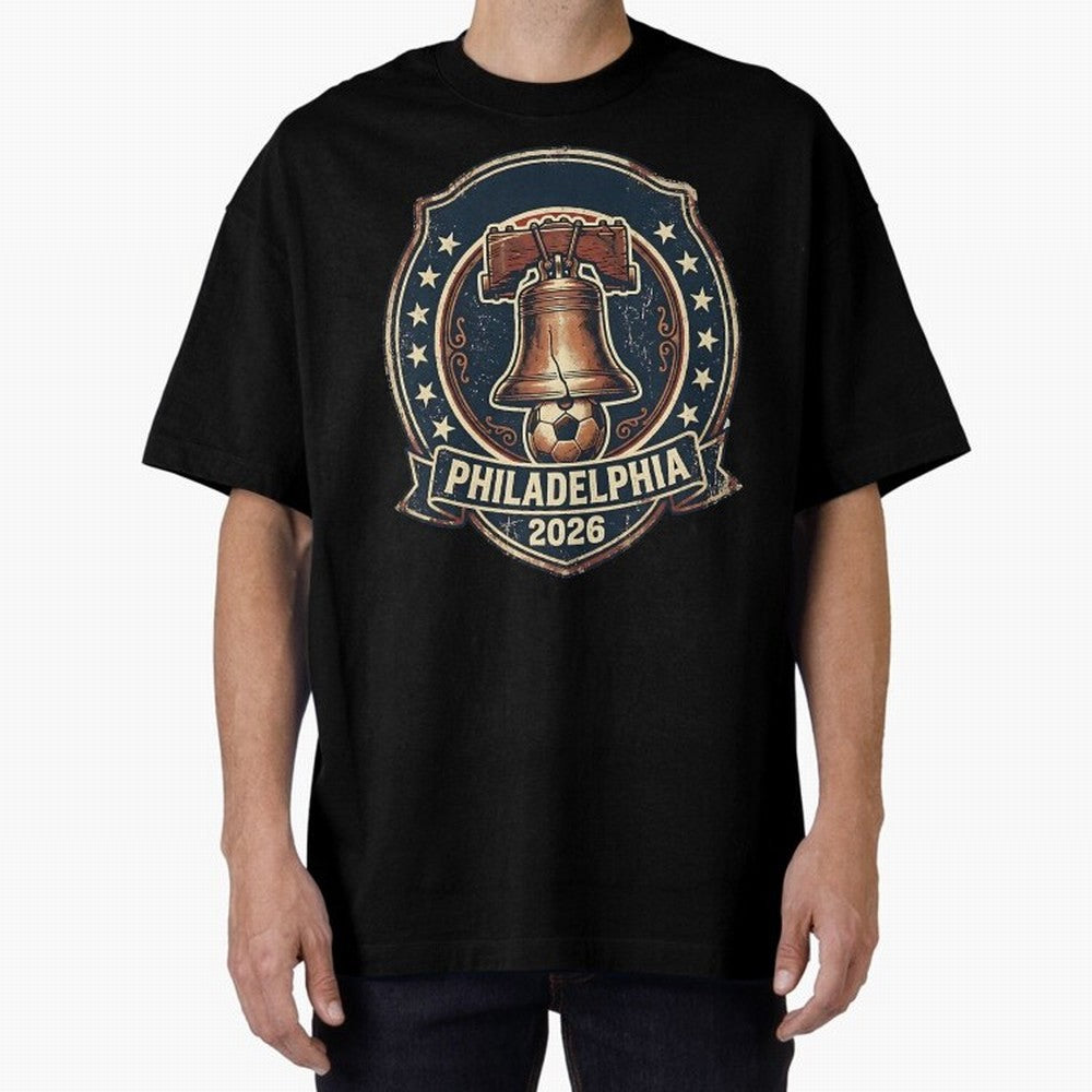 Philadelphia 2026 World Cup Host City Vintage Football Badge ¡ª Liberty Bell Soccer Crest Classic T-Shirt Honor Champions and Dreams in the FIFA World Cup 2026 USA Canada Mexico Journey through Cristiano Ronaldo Highlights, Netherlands Pride,