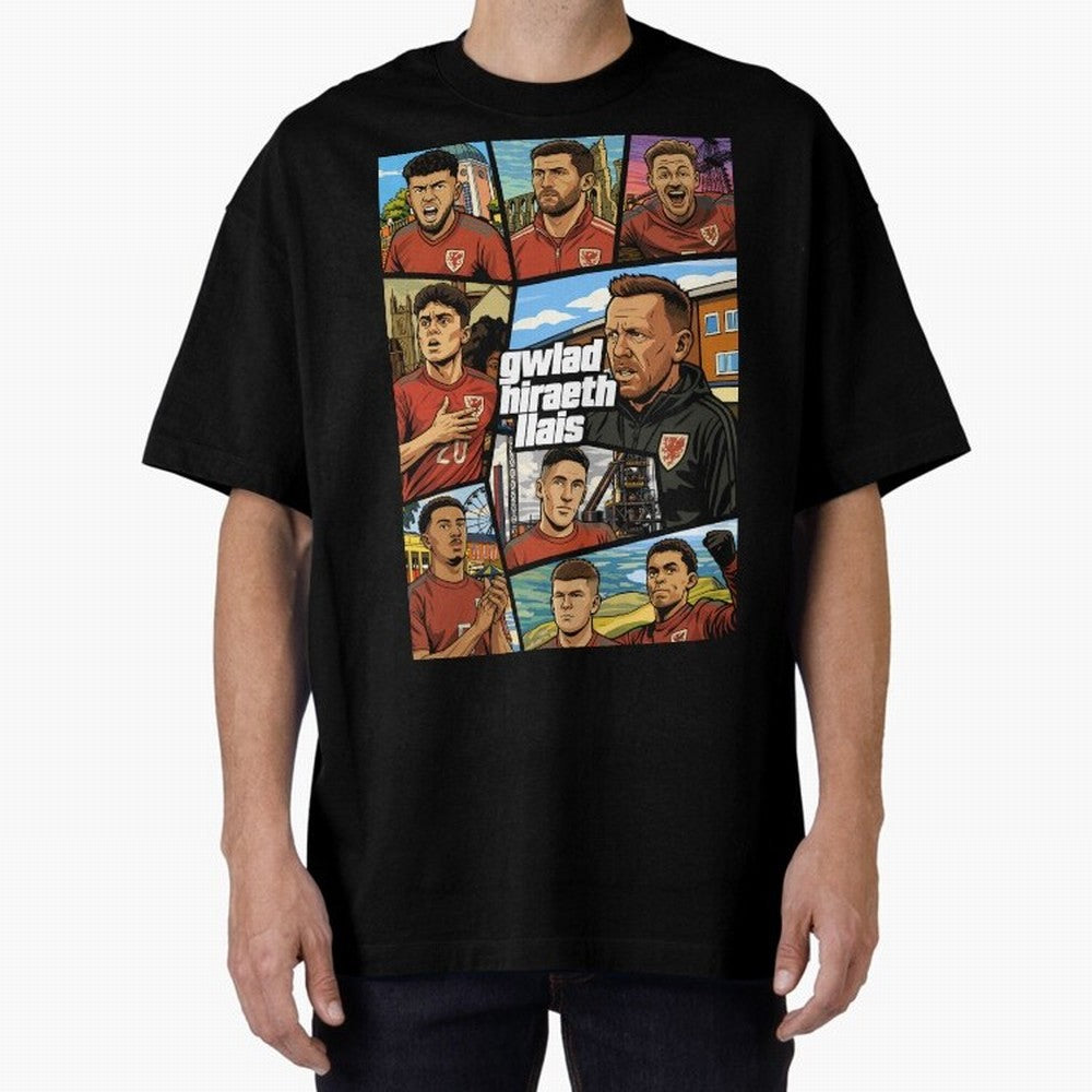 GTA Cymru Classic T-Shirt Follow the FIFA World Cup 2026 Group Stage Journey through Neymar, Haaland and Cristiano Ronaldo Highlights, Portugal Pride, Football History, Final Match Energy, Crowd Noise and Once in a Lifetime Moments; Great for Watch
