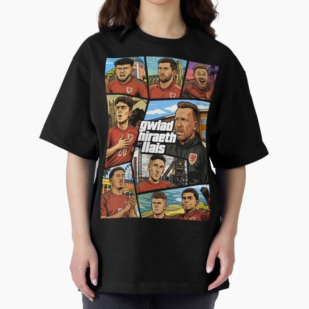 GTA Cymru Classic T-Shirt Follow the FIFA World Cup 2026 Group Stage Journey through Neymar, Haaland and Cristiano Ronaldo Highlights, Portugal Pride, Football History, Final Match Energy, Crowd Noise and Once in a Lifetime Moments; Great for Watch