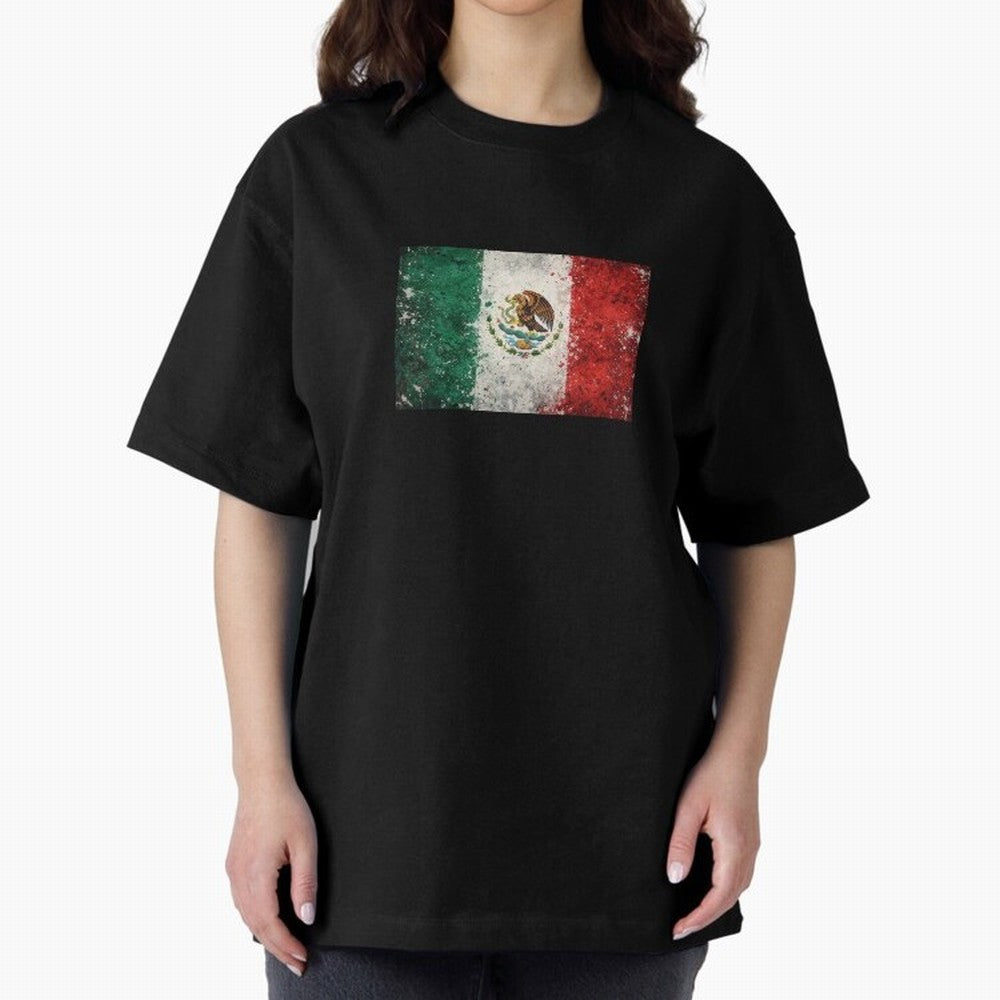 Mexico World Cup Flag ¨C Grunge Football Art Classic T-Shirt Celebrate Unforgettable Nights in Global Football Passion for FIFA World Cup 2026 USA Canada Mexico, Driven by Neymar, Haaland and Cristiano Ronaldo, Argentina, France and Brazil,