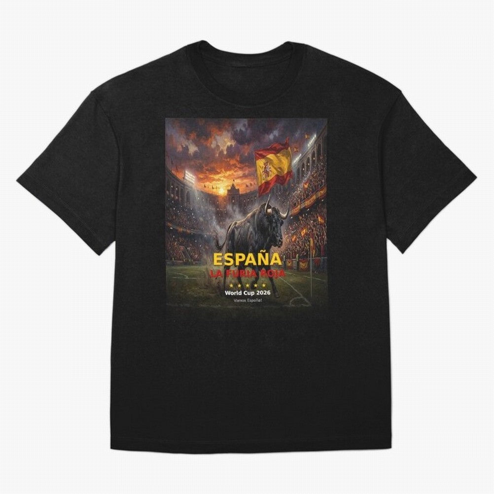 Espa?a La Furia Roja - World Cup 2026 Soccer Fan Tee Classic T-Shirt Bring International Match Energy to Match Day Hype around FIFA World Cup 2026 USA Canada Mexico, CR7 and Messi, Netherlands, Stadium Memories, Football Loyalty, International