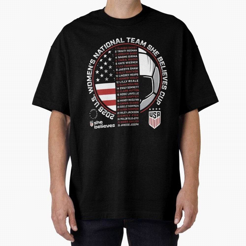 She Believes Cup Champions U.S. Women¡¯s National Soccer Team 2026 Classic T-Shirt Represent Fans Who Live for FIFA World Cup 2026 Group Stage Spirit, Featuring England and Germany, Messi, CR7 and Mbappe, Stadium Memories, Football Loyalty,