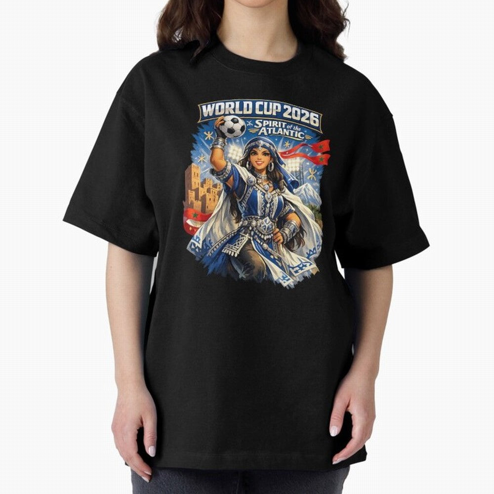 Moroccan Women World Cup 2026 Atlantic Spirit Classic T-Shirt Show Passion for the Stars of FIFA World Cup 2026 Group Stage Celebrating CR7, Argentina Energy, Worldwide Fan Energy, Dramatic Goals, Stadium Lights and Championship Celebrations; Ideal