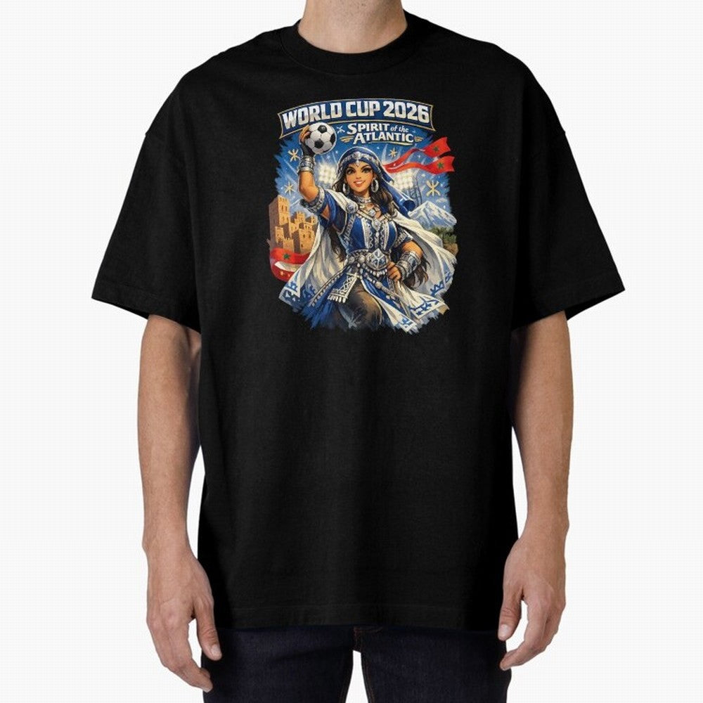 Moroccan Women World Cup 2026 Atlantic Spirit Classic T-Shirt Show Passion for the Stars of FIFA World Cup 2026 Group Stage Celebrating CR7, Argentina Energy, Worldwide Fan Energy, Dramatic Goals, Stadium Lights and Championship Celebrations; Ideal