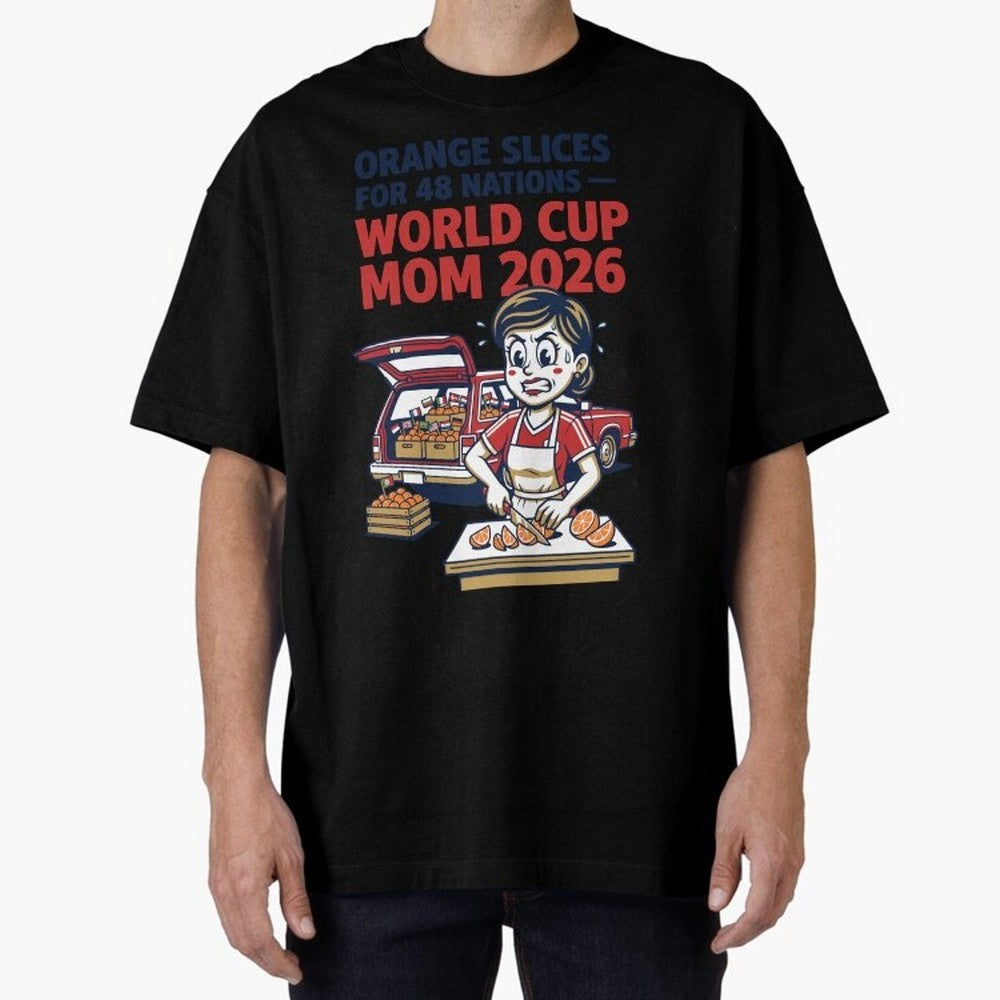 Orange Slices for 48 Nations World Cup Mom V1 Classic T-Shirt Enjoy the Biggest Football Party of Global Football Passion for FIFA World Cup 2026 USA Canada Mexico, Celebrating Neymar, Haaland and Cristiano Ronaldo, France, Champion Mindset, Group