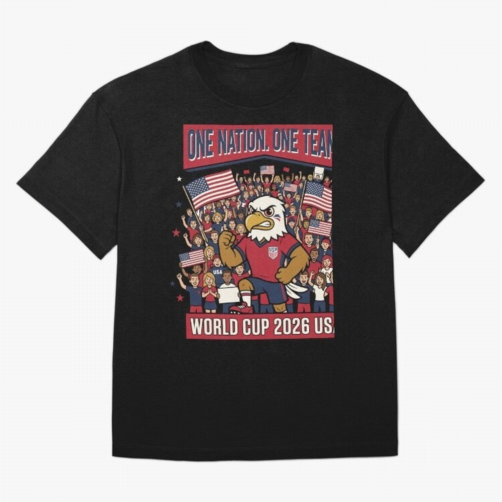 One Nation One Team ¡ª World Cup 2026 USA Classic T-Shirt Celebrate the Stars of Match Day Hype around FIFA World Cup 2026 USA Canada Mexico, Mbappe, Netherlands, Classic Soccer Heritage, Championship Pressure, Fan Loyalty and International Pride;