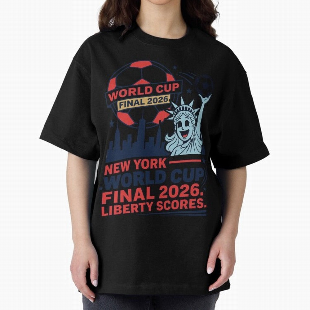 New York World Cup Final 2026 ¡ª Liberty Scores V1 Classic T-Shirt Bring Global Tournament Vibes to Global Football Passion for FIFA World Cup 2026, Made for Messi, Neymar and Mbappe, France and Portugal, Champion Mindset, Group Stage Buzz,