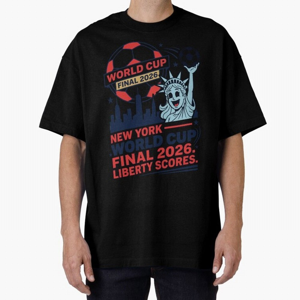 New York World Cup Final 2026 ¡ª Liberty Scores V1 Classic T-Shirt Bring Global Tournament Vibes to Global Football Passion for FIFA World Cup 2026, Made for Messi, Neymar and Mbappe, France and Portugal, Champion Mindset, Group Stage Buzz,