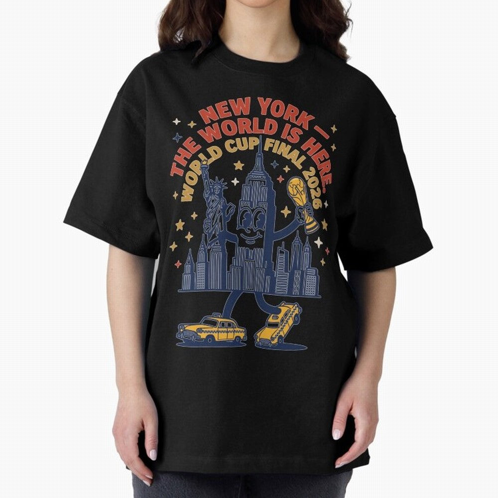 New York World Cup Final ¡ª The World Is Here V1 Classic T-Shirt Embrace Global Football Passion for FIFA World Cup 2026 Group Stage, Made for Haaland and Mbappe, Spain, Supporter Pride, Iconic Celebrations, Legendary Names and Global Match Day