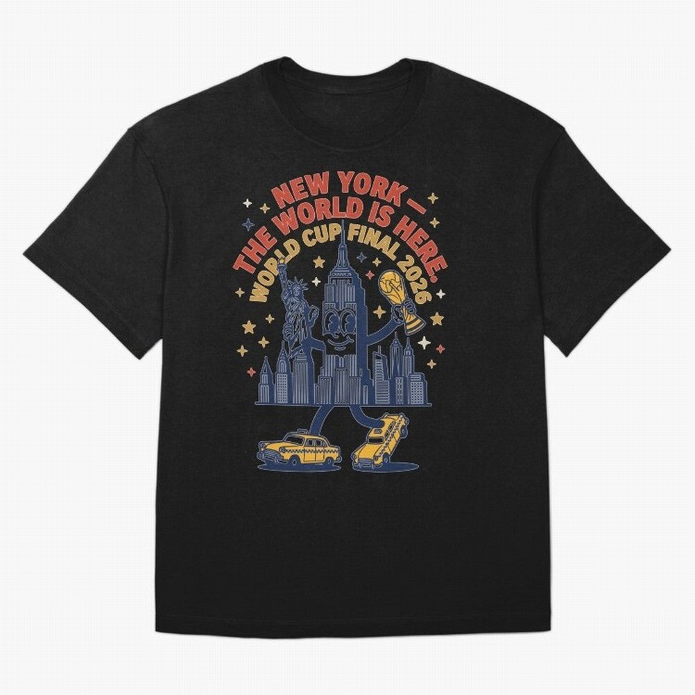 New York World Cup Final ¡ª The World Is Here V1 Classic T-Shirt Embrace Global Football Passion for FIFA World Cup 2026 Group Stage, Made for Haaland and Mbappe, Spain, Supporter Pride, Iconic Celebrations, Legendary Names and Global Match Day