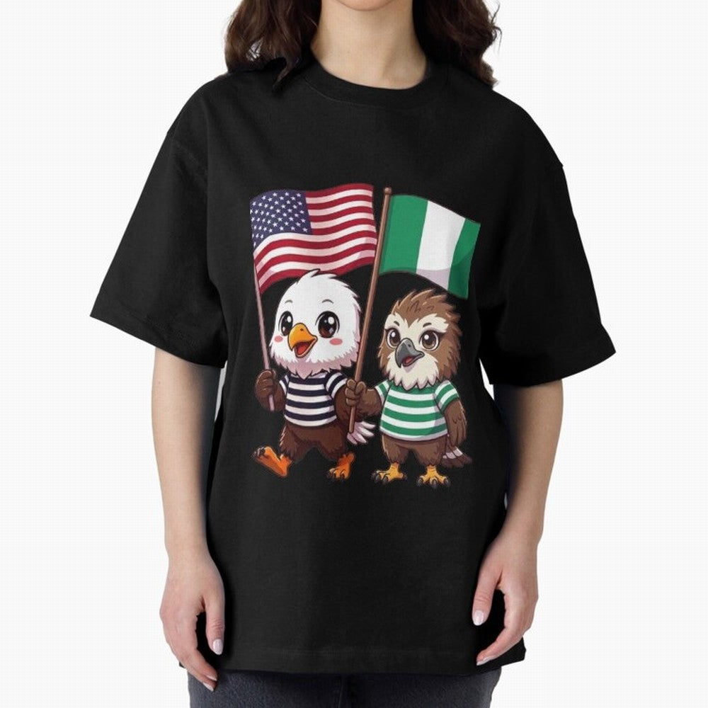 the American eagle and its friend the Nigerian eagle Classic T-Shirt Refresh Match Day Hype around FIFA World Cup 2026 USA Canada Mexico, Messi, Spain and Netherlands, Football Festival Excitement, Trophy Ambitions, Country Rivalries and Star