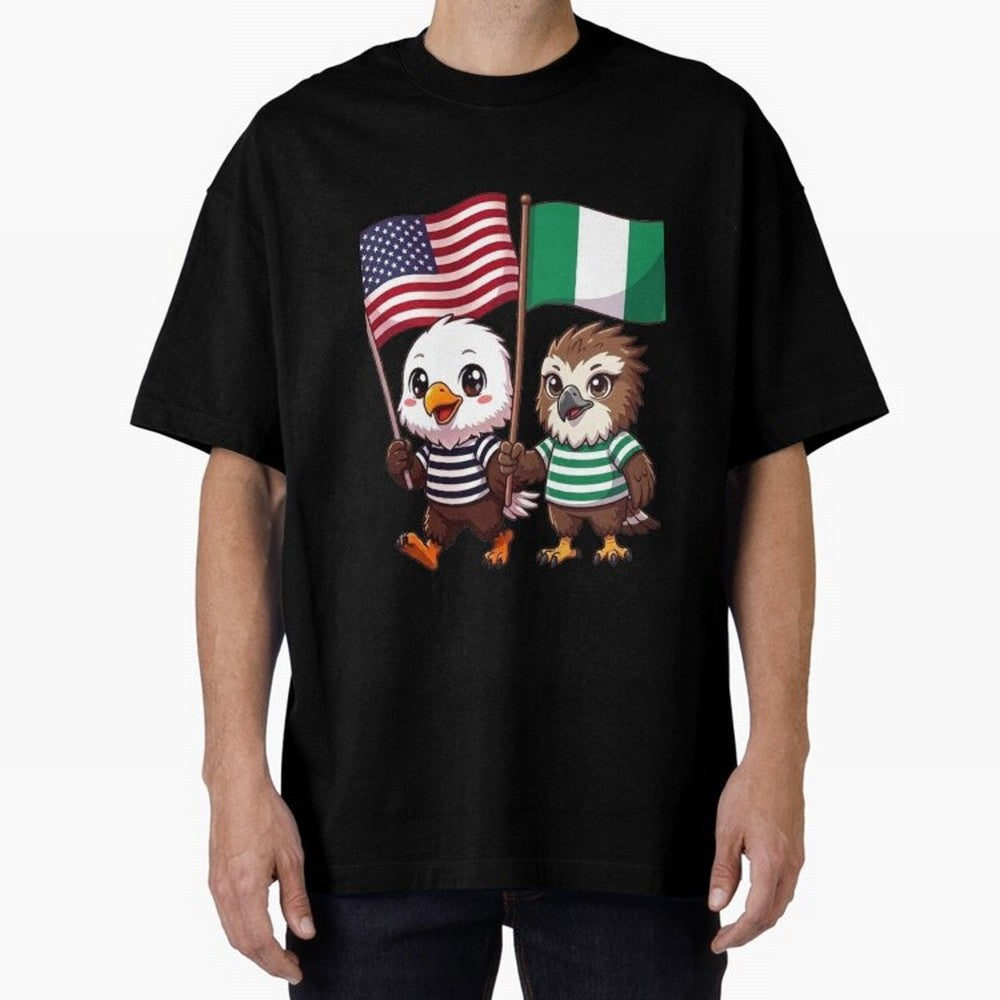 the American eagle and its friend the Nigerian eagle Classic T-Shirt Refresh Match Day Hype around FIFA World Cup 2026 USA Canada Mexico, Messi, Spain and Netherlands, Football Festival Excitement, Trophy Ambitions, Country Rivalries and Star
