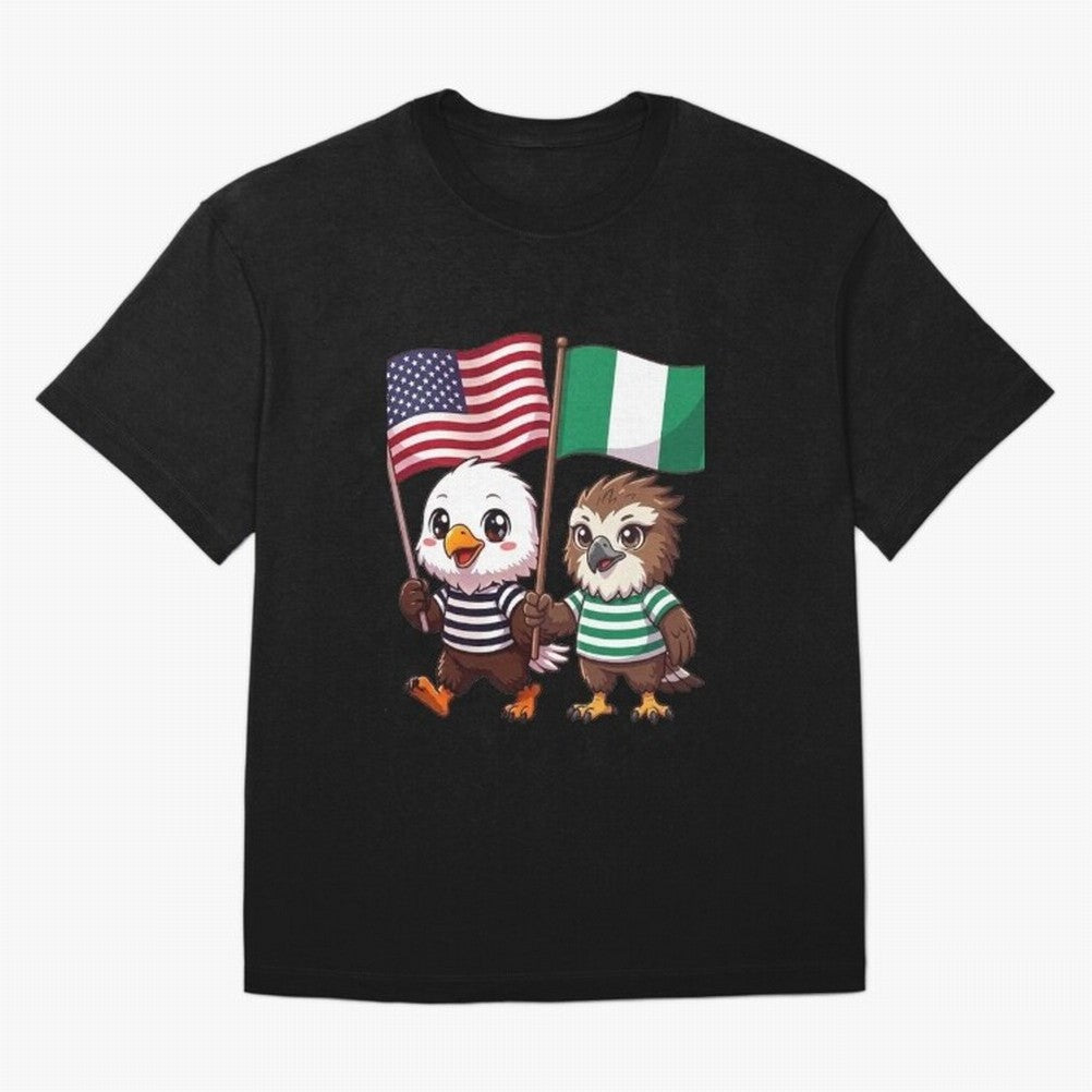 the American eagle and its friend the Nigerian eagle Classic T-Shirt Refresh Match Day Hype around FIFA World Cup 2026 USA Canada Mexico, Messi, Spain and Netherlands, Football Festival Excitement, Trophy Ambitions, Country Rivalries and Star