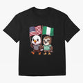 the American eagle and its friend the Nigerian eagle Classic T-Shirt Refresh Match Day Hype around FIFA World Cup 2026 USA Canada Mexico, Messi, Spain and Netherlands, Football Festival Excitement, Trophy Ambitions, Country Rivalries and Star