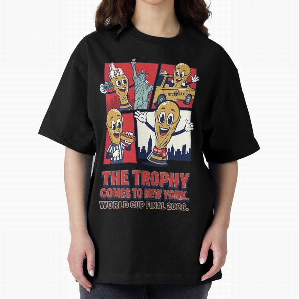 The Trophy Comes to New York ¡ª World Cup Final V1 Classic T-Shirt Keep the Legacy of Match Day Hype around FIFA World Cup 2026 USA Canada Mexico, Cristiano Ronaldo, Haaland and CR7, England and Germany, Game Day Rituals, Football Legends, Country